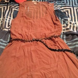Pretty tan high low dress